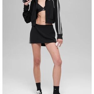 Alo Black Track Skirt